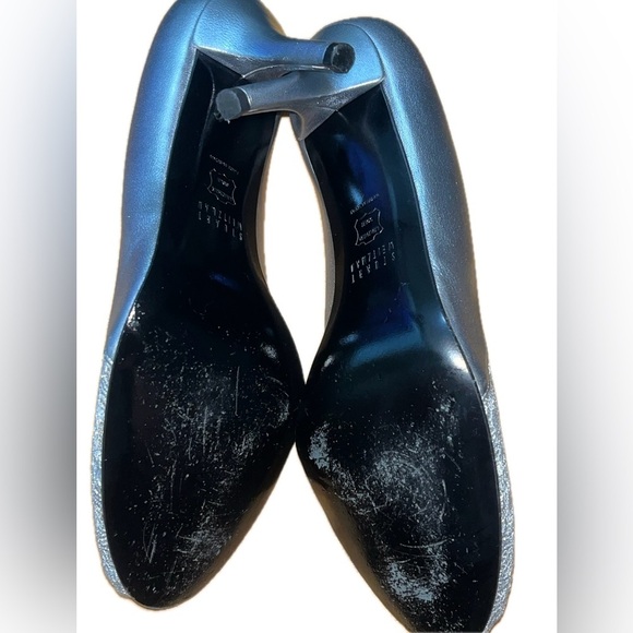 Stuart Weitzman Wedding Silver Satin And Lace Heels, SZ 9.5”M - Picture 13 of 16